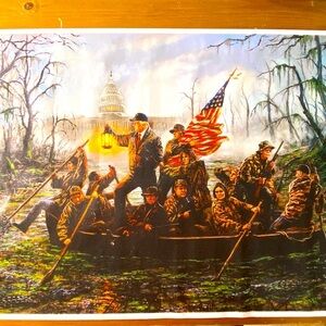 President Trump Navigating the D.C Swamp Canvas Poster